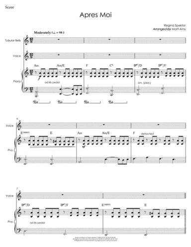 Apres Moi (arr. Matt Amy)