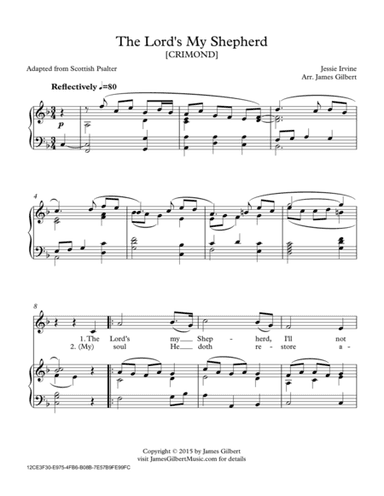The Lord's My Shepherd (arr. James Gilbert)