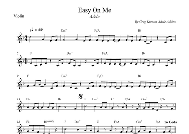 Easy On Me (arr. Wesley S. SIlva)