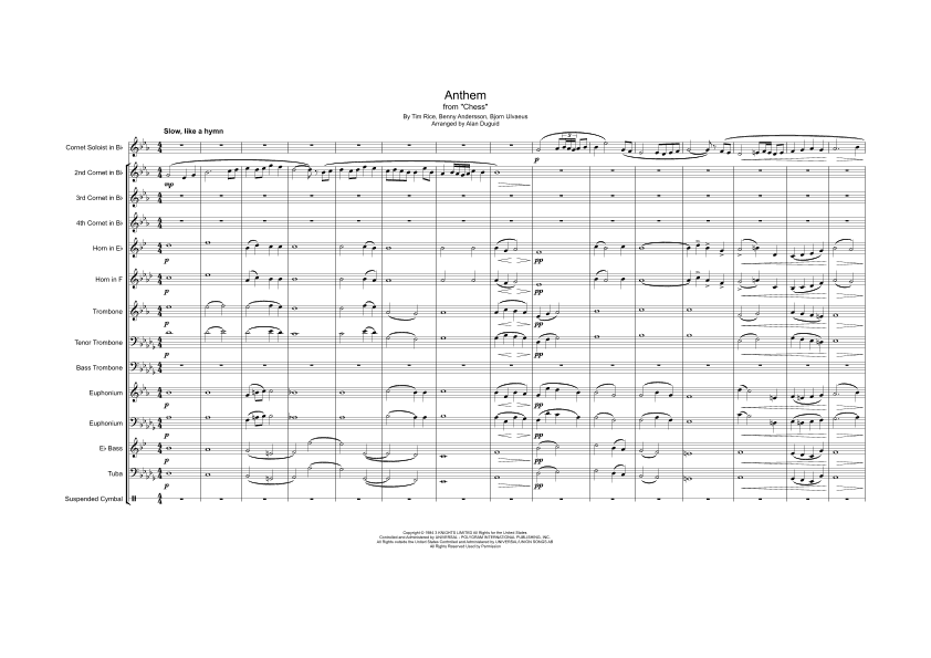 Anthem (arr. Alan Duguid)