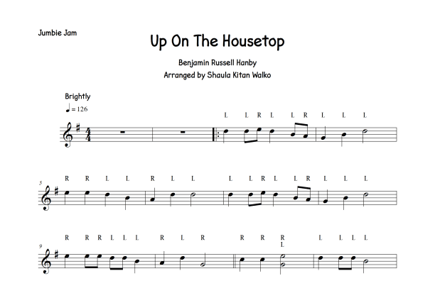 Up On The Housetop – Individual Part (arr. Shaula Kitan Walko)