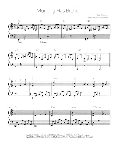 Morning Has Broken (arr. Martin Kratochwil)
