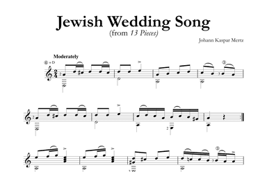 Jewish Wedding Song (from 13 Pieces) (arr. Johann Kaspar Mertz)