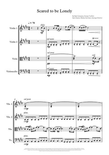 Scared To Be Lonely (arr. Johnny C. Leavitt)