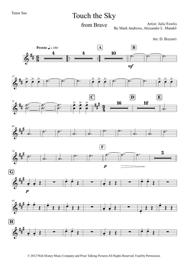 Touch The Sky (arr. Davide Bizzarri)