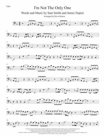 I'm Not The Only One (arr. Kevin Busse)