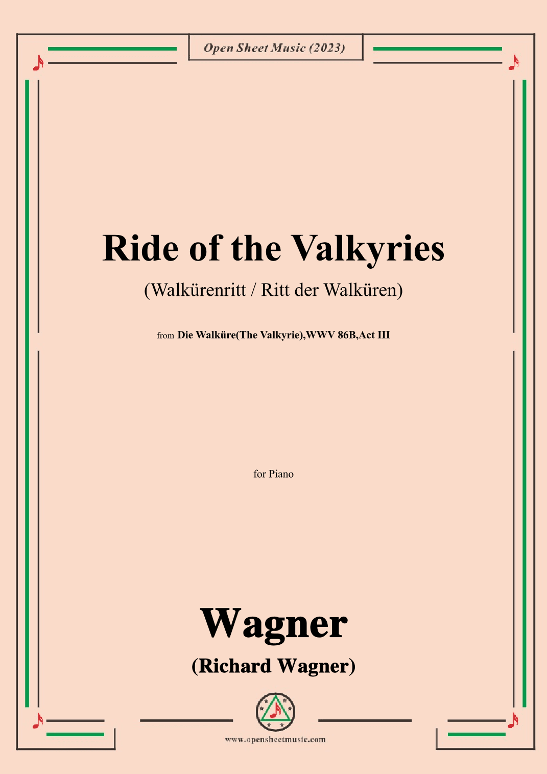 R. Wagner-Ride of the Valkyries,Act III (arr. OSM Press)