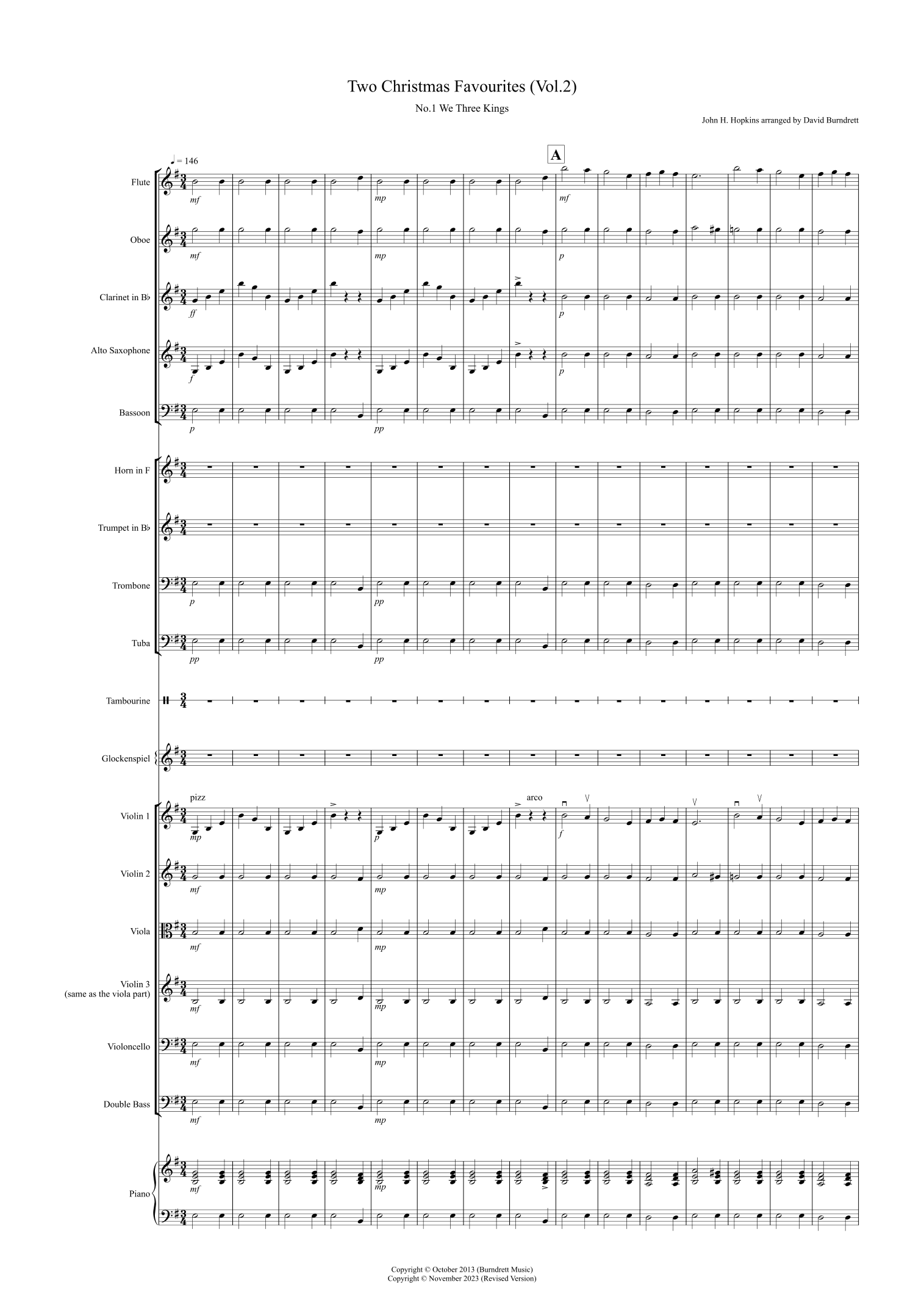 2 Christmas Favourites for School Orchestra (volume two) (arr. David Burndrett)