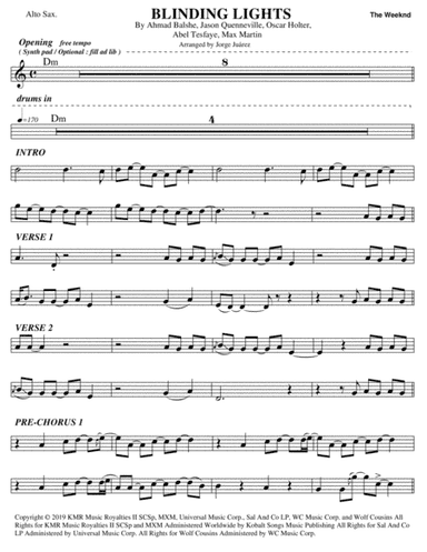 Blinding Lights (arr. Jorge Juárez)