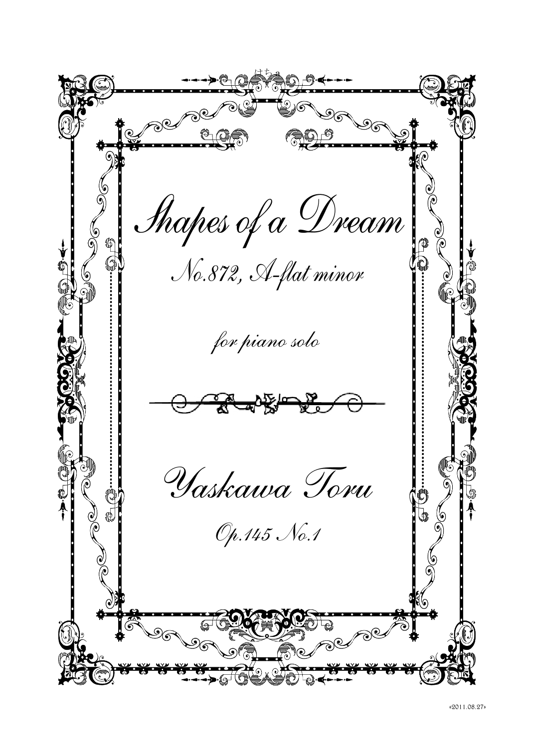 Shapes of a Dream No.872, A-flat major, Op.145 No.1