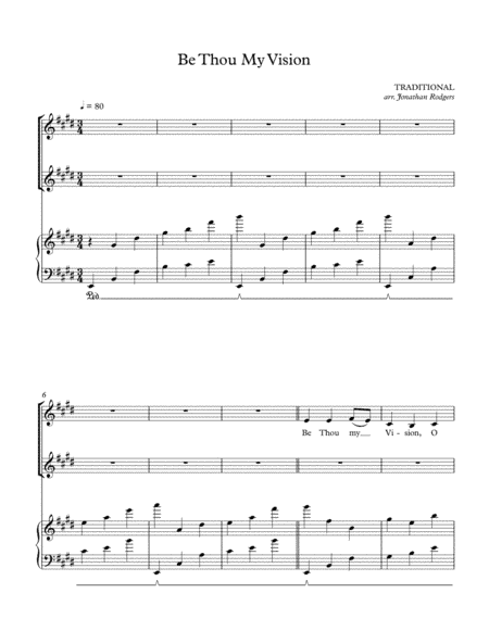 Be Thou My Vision (arr. Jonathan Rodgers)