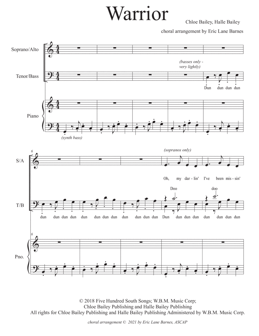 Warrior (arr. Eric Lane Barnes)
