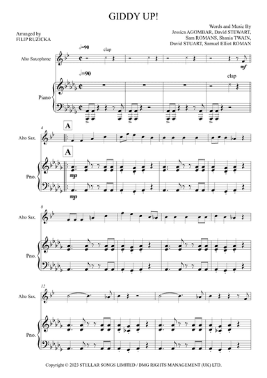 Giddy Up! (arr. Filip Růžička)