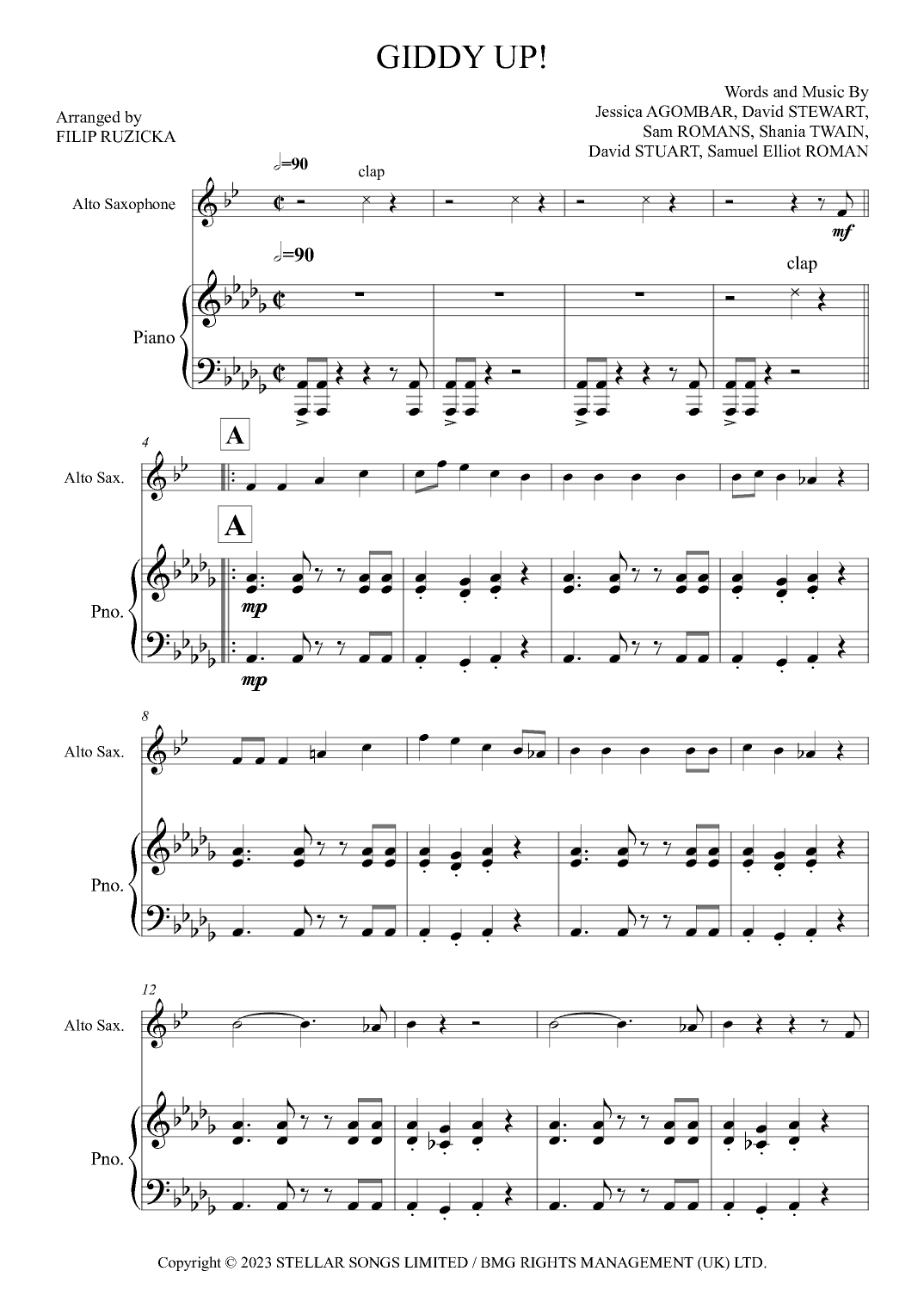 Giddy Up! (arr. Filip Růžička)