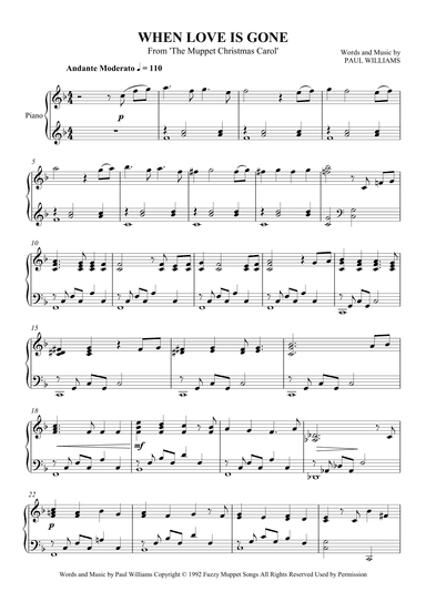 When Love Is Gone (arr. SCMusic)