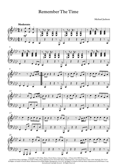 Remember The Time (arr. Fernanda Moura)
