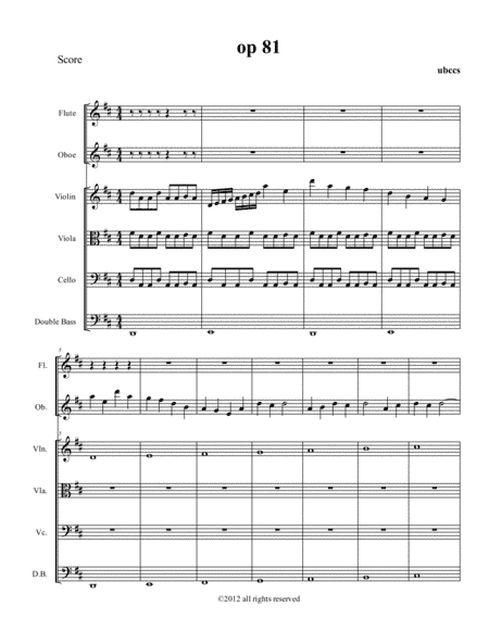 Op 81 Piccola Sinfonia