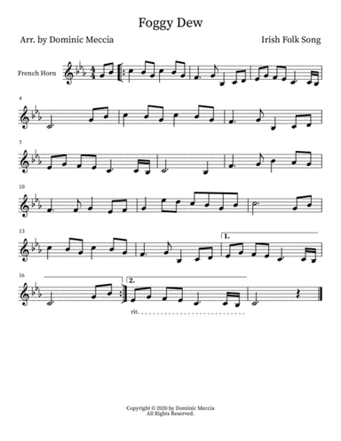 Foggy Dew (arr. Dominic Meccia)