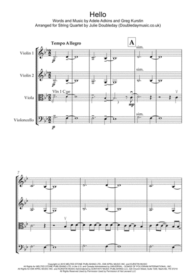 Hello (arr. Julie Doubleday)