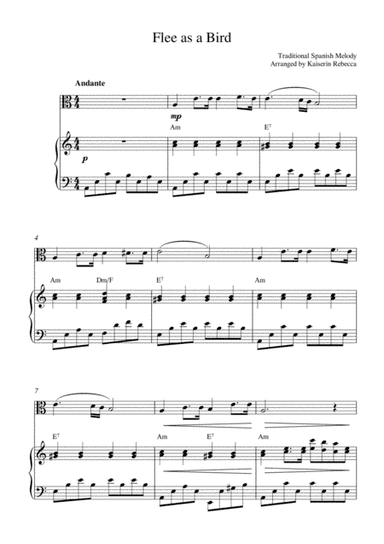 Flee as a bird (arr. Kaiserin Rebecca)