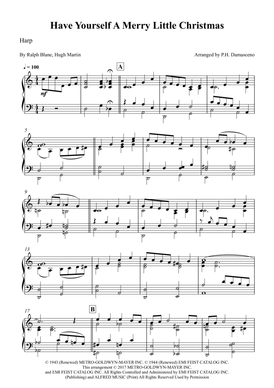 Have Yourself A Merry Little Christmas (arr. P.H. Damasceno)