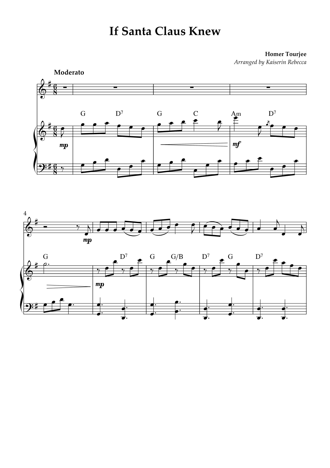 If Santa Claus Knew (arr. Kaiserin Rebecca)