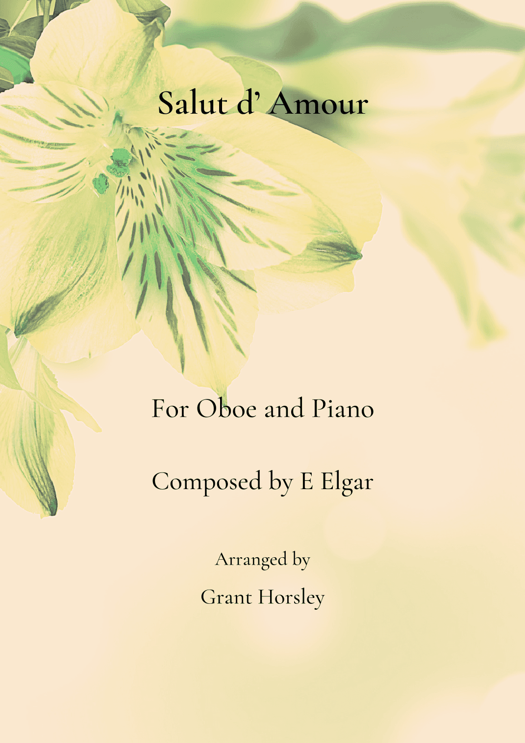 Salut d’ Amour- E Elgar-Oboe and Piano (arr. Grant Horsley)