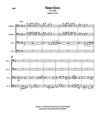 Rubber Duckie (arr. Tim Olt)