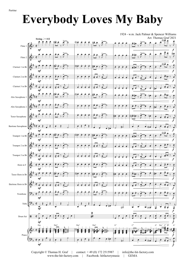 Everybody Loves My Baby (but My Baby Don't Love Nobody But Me) (arr. Thomas Graf)
