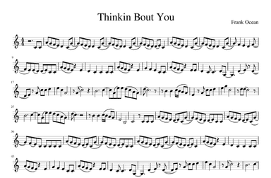 Thinkin' 'bout You (arr. Julia Mills)