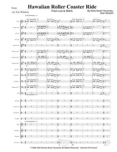 Hawaiian Roller Coaster Ride (arr. Eric Wiltshire)