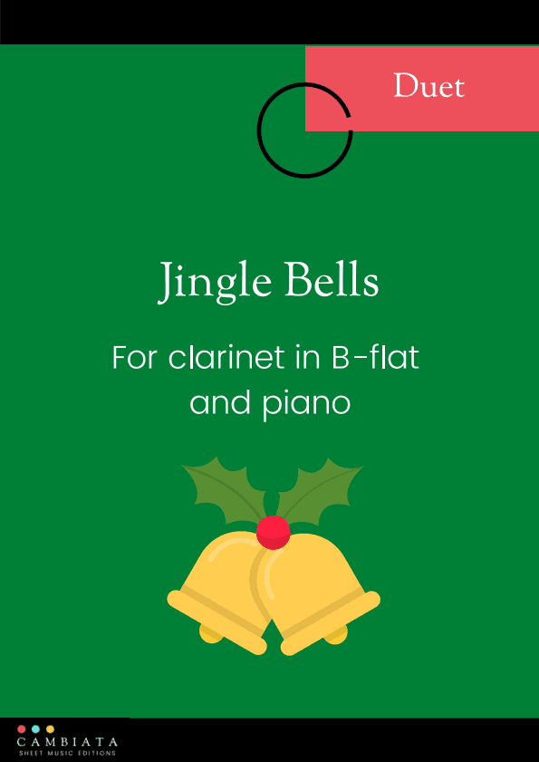 Jingle Bells - For B flat clarinet and piano accompaniment (Easy/Beginner) (arr. Levy Nunes)