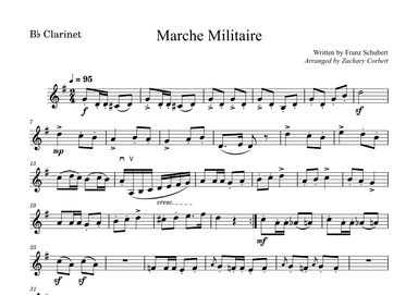 Marche Militaire (arr. Zachary Corbett)