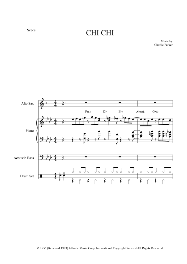 Chi Chi (arr. The Sheet Music Library)