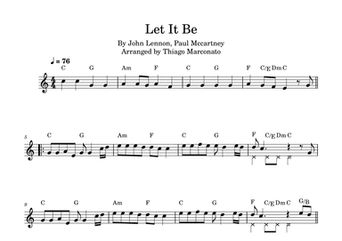 Let It Be (arr. Thiago Marconato)