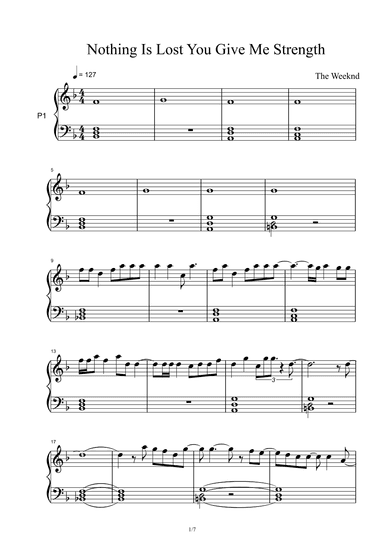 Nothing Is Lost (you Give Me Strength) (arr. The Weeknd)