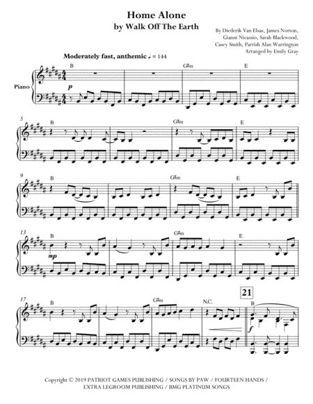 Home Alone (arr. Emily Gray)