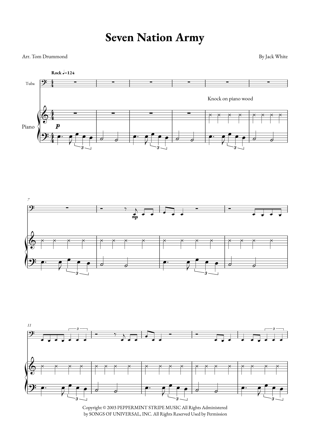 Seven Nation Army (arr. Tom Drummond)