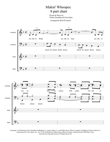 Makin' Whoopee! (arr. Bob O'Connell)