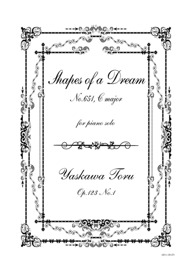 Shapes of a Dream No.651, C major, Op.123 No.1