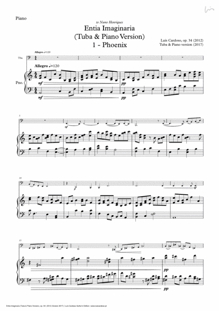 Entia Imaginaria (Tuba & Piano version)