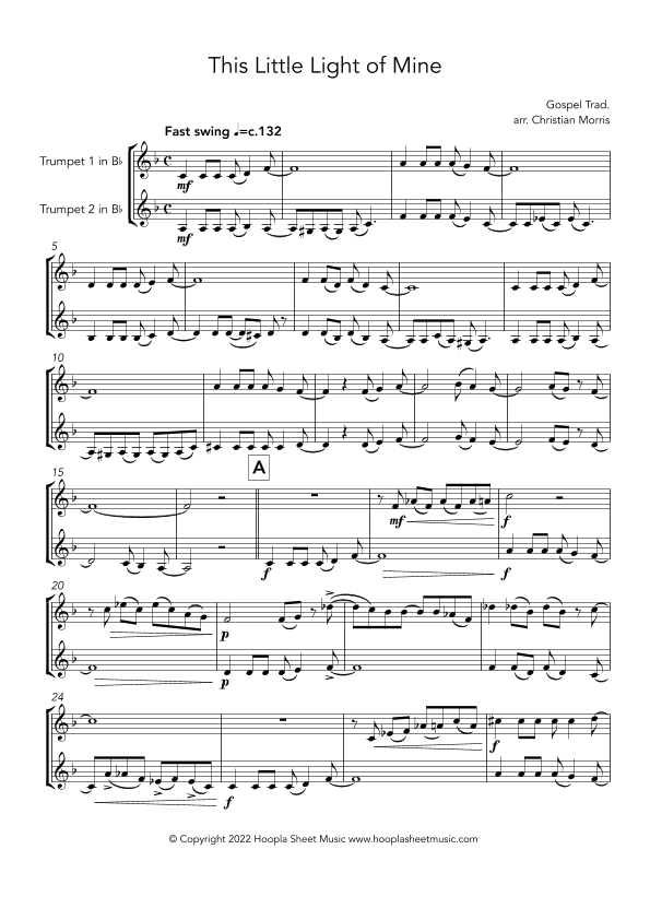 This Little Light of Mine (arr. Christian Morris)