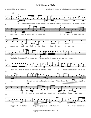 If I Were A Fish (arr. N. Anderson)