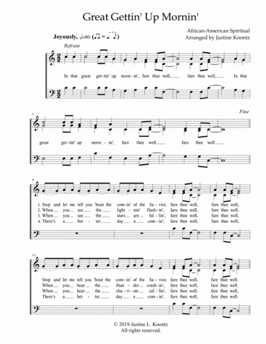 Great Gettin' Up Mornin' (arr. Wild Garden Music)