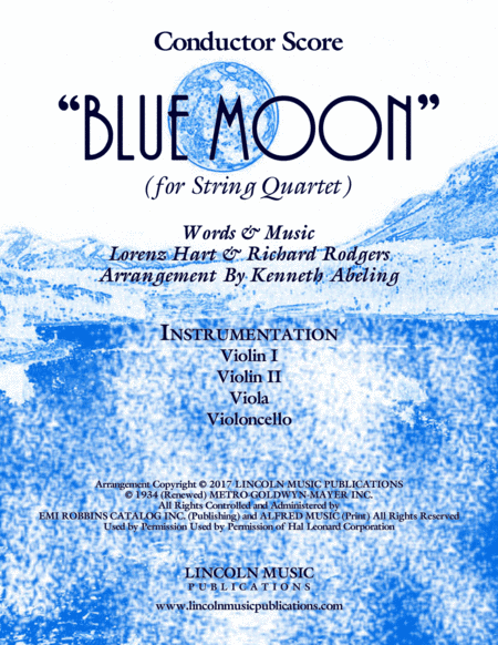 Blue Moon (arr. Kenneth Abeling)