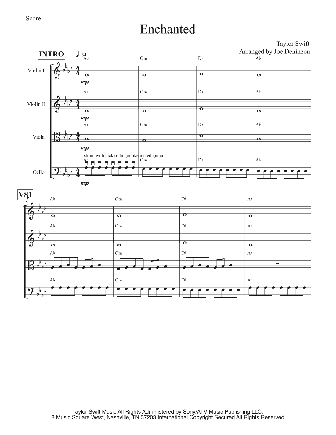 Enchanted (arr. Joe Deninzon)