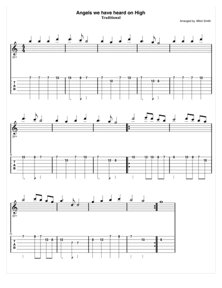 Angels we have heard on High (arr. Mitch Smith)