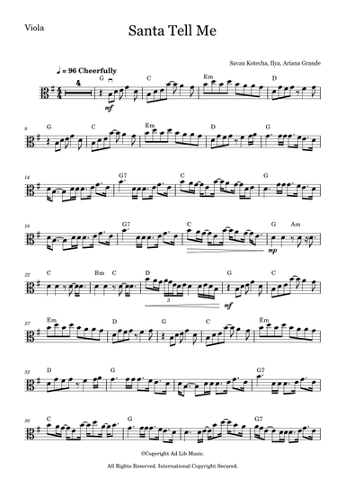 Santa Tell Me (arr. Music Ad Lib)