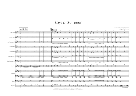 The Boys Of Summer (arr. Matt Amy)