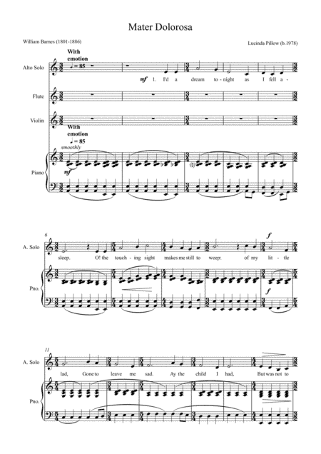 William Barnes Suite - 2. Mater Dolorosa